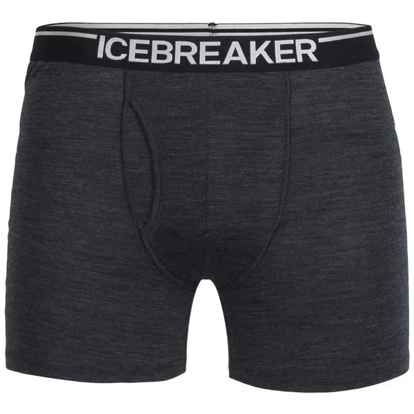 Боксеры Icebreaker Anatomica With Fly Merino, серый