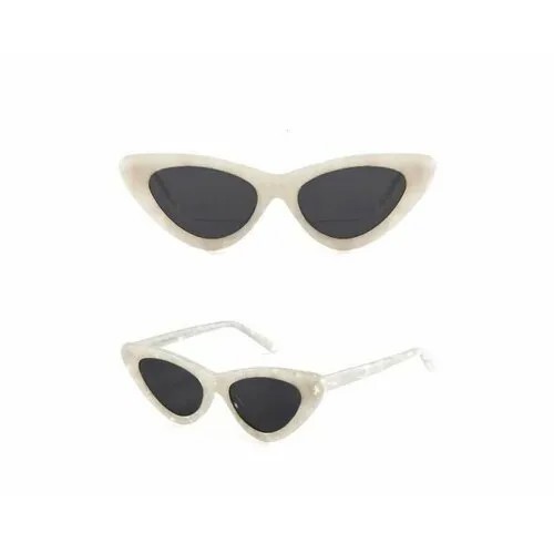 Солнцезащитные очки MRM, кошачий глаз, поляризационные, с защитой от УФ, для женщин, белый