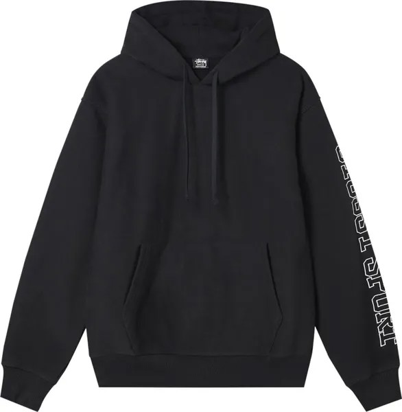 Толстовка Stussy Sport Appliqué Hood 'Black', черный