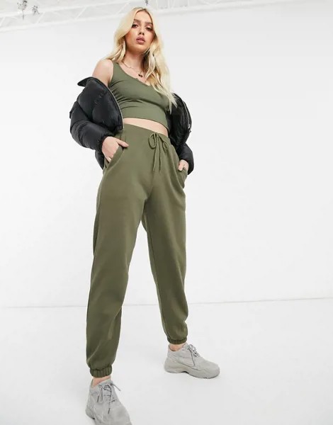 Комбинируемые oversize-джоггеры ASOS DESIGN-Зеленый