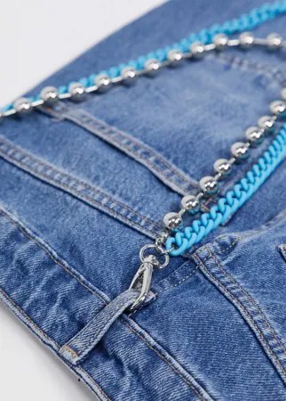 Ярусная цепочка для джинсов Topman-Многоцветный