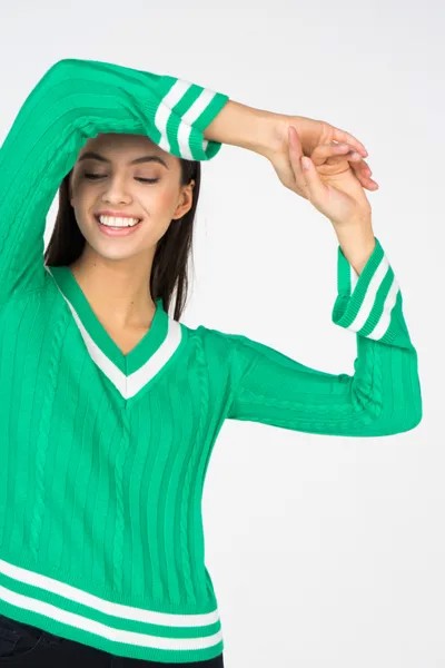 Пуловер женский ONLY зеленый