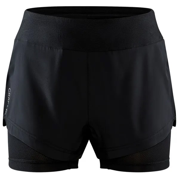 Шорты для бега Craft Women's Advanced Essence 2 in 1 Shorts, черный