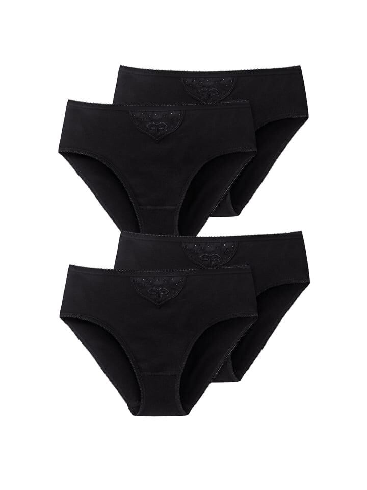 Трусы Schiesser Tai Slip Cotton Essentials, черный