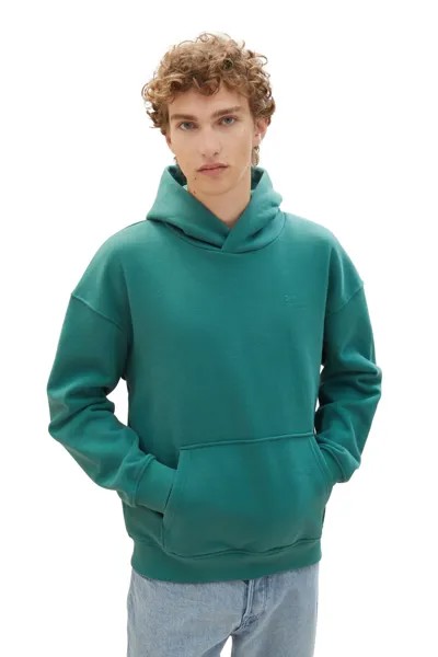 Толстовка - Зеленый - Классический крой Tom Tailor Denim, зеленый