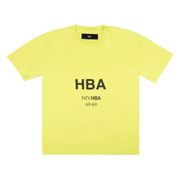 Футболка с короткими рукавами и логотипом Hood By Air, цвет Лайм