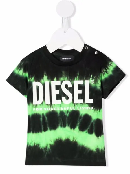Diesel Kids футболка с принтом тай-дай