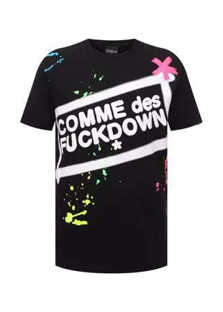 Хлопковая футболка Comme des Fuckdown