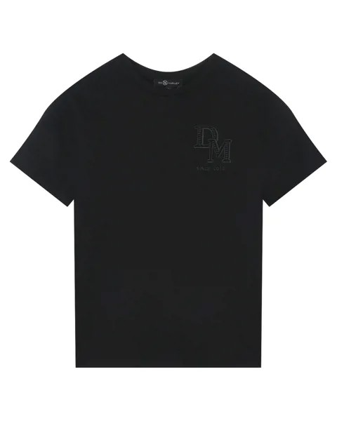 Черная футболка с вышитым лого Dan Maralex детская