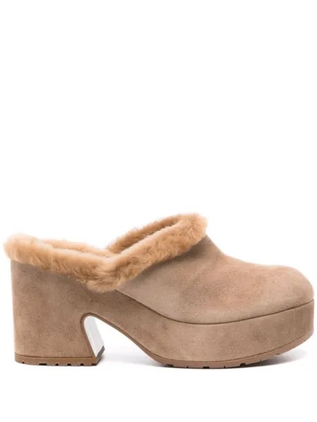 Gianvito Rossi мюли Lyss 85, коричневый