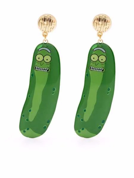 Gcds серьги-подвески Pickle Rick