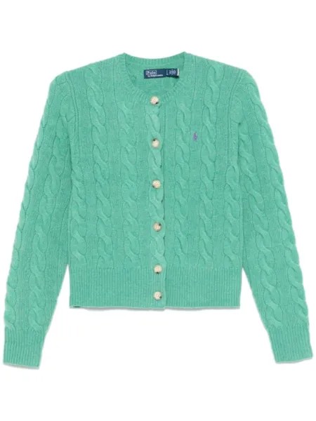 Polo Ralph Lauren кардиган с логотипом Polo Pony, зеленый