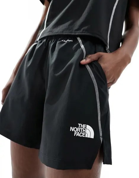 Черные тканые шорты с контурным швом The North Face Training Hakuun