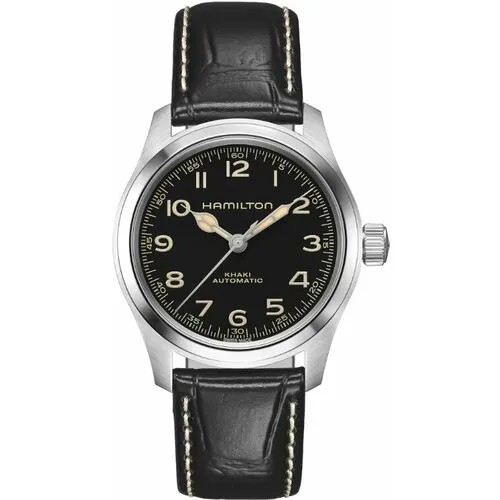 Наручные часы Hamilton Khaki Field, серебряный, черный