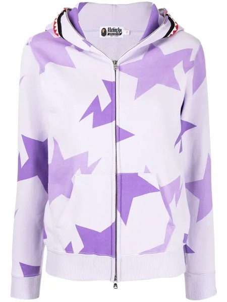 A BATHING APE® star-print cotton hoodie