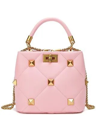 Женская кожаная стеганая сумка-портфель с заклепками Tiffany - Fred Paris