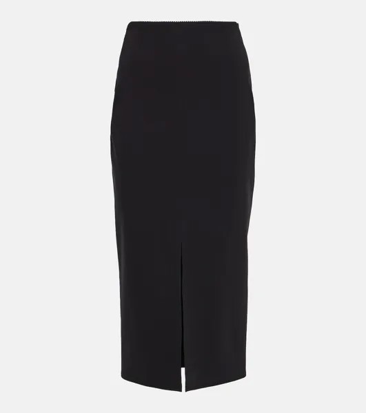 Юбка миди из джерси Dolce&Gabbana, черный