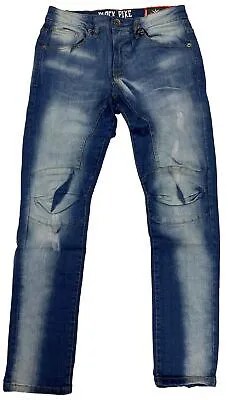 Черные джинсовые брюки узкого кроя Pike Светло-Индиго