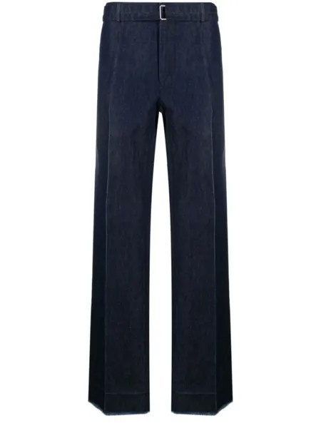 Lanvin прямые джинсы с пряжкой, синий