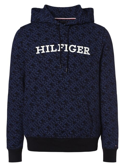 Пуловер с капюшоном Tommy Hilfiger, синий