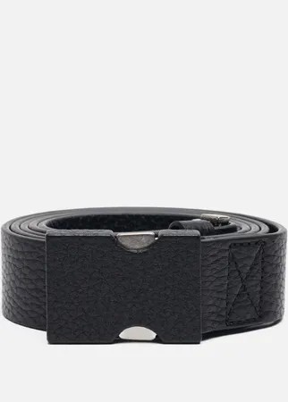 Ремень Maison Margiela Clip Buckle Leather, цвет чёрный