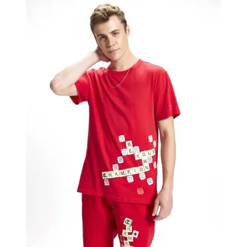 Мужская легкая футболка Champion Scrabble Tiles Scarlet GT353-590716040