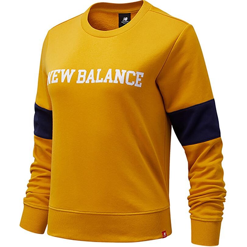 Толстовка женская желтая New Balance