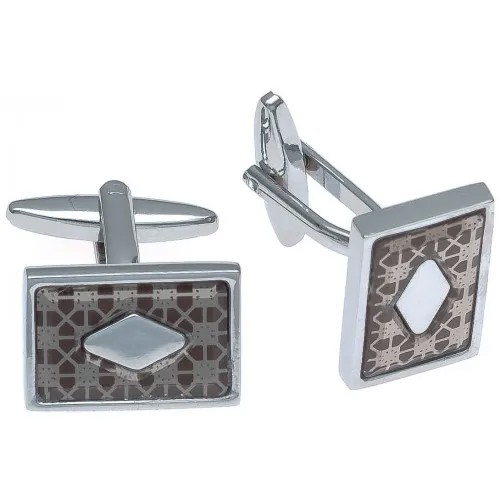 Запонки из бижутерного сплава WowMan Accessories WMA0009SBR