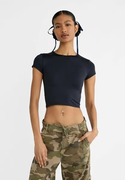 Футболка базовая Stradivarius, цвет dark blue