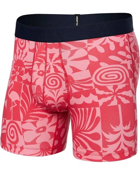 Боксеры SAXX UNDERWEAR Droptemp Cooling Cotton, цвет East Coast/Hibiscus