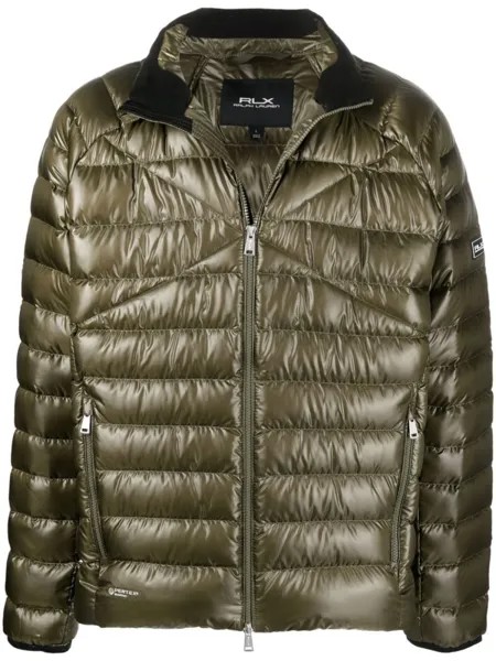 Polo Ralph Lauren пуховик на молнии, зеленый