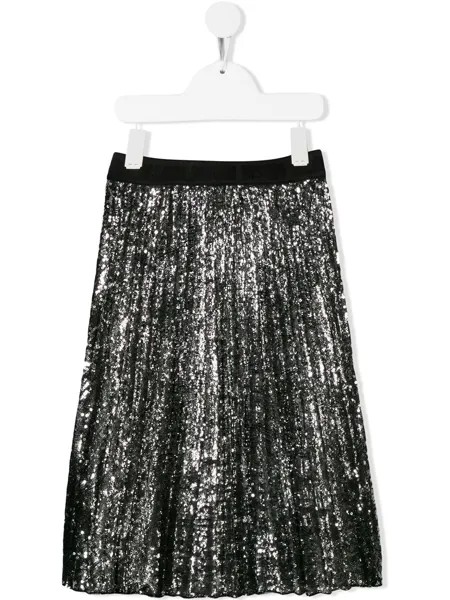Msgm Kids декорированная юбка со складками