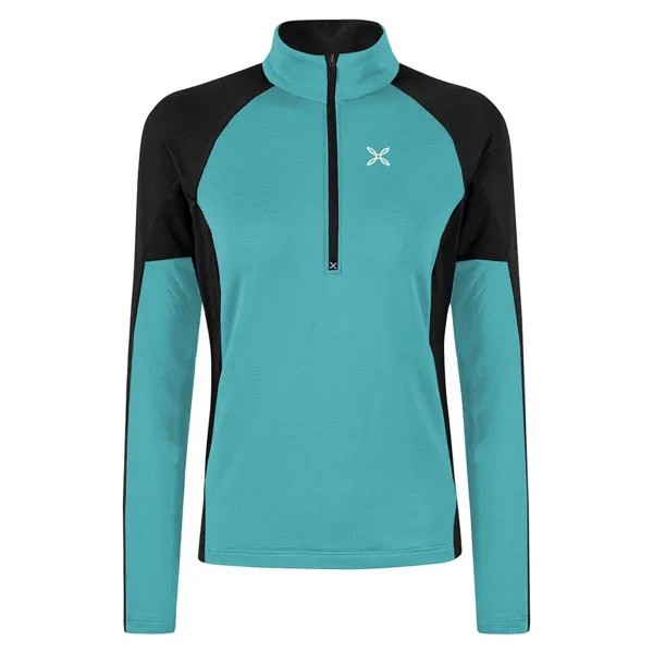 Футболка с длинным рукавом Montura Run Soft 2 Half Zip, синий