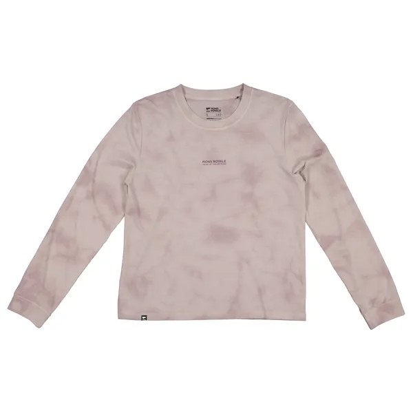 Рубашка из мериноса Mons Royale Women's Icon Relaxed L/S Tie Dyed, цвет Cloud Tie Dye