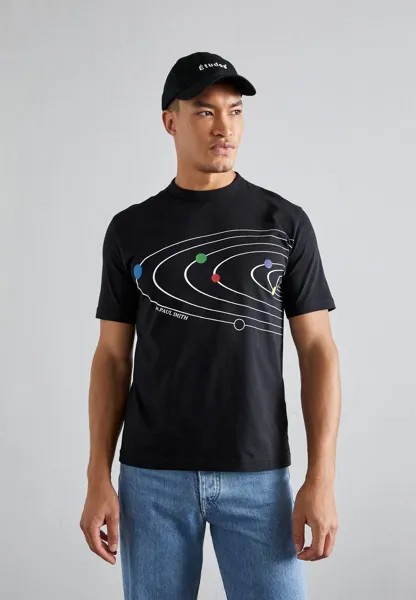 Футболка с принтом SOLAR SYSTEM PS Paul Smith, черный
