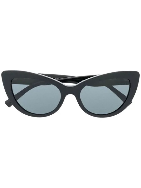 Versace Eyewear солнцезащитные очки в массивной оправе 'кошачий глаз'