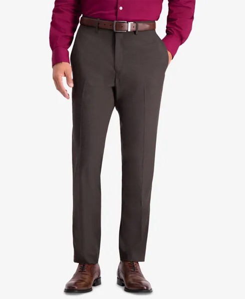 Мужские классические брюки slim-fit из эластичной текстурированной ткани премиум-класса Kenneth Cole Reaction