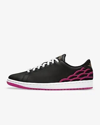 Мужские кроссовки Jordan Center Court Black/White/Metallic Gold/Mystic Hibiscus (DQ8577 001)