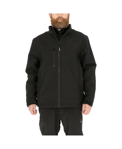 Мужская утепленная куртка из софтшелла с мягкой подкладкой из микрофлиса — большая и высокая RefrigiWear