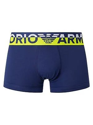 Мужские плавки с логотипом Emporio Armani, синие
