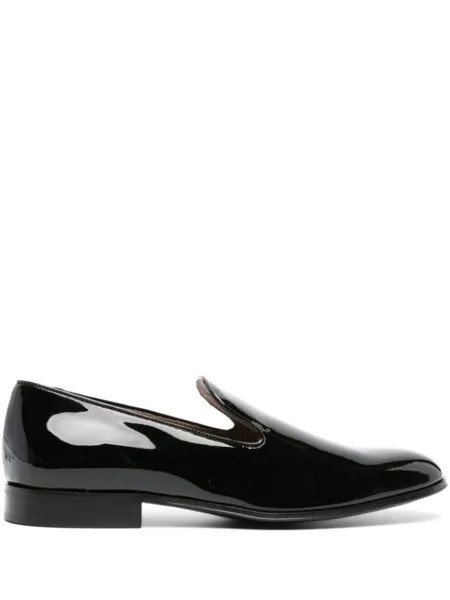 Gianvito Rossi лакированные лоферы, черный