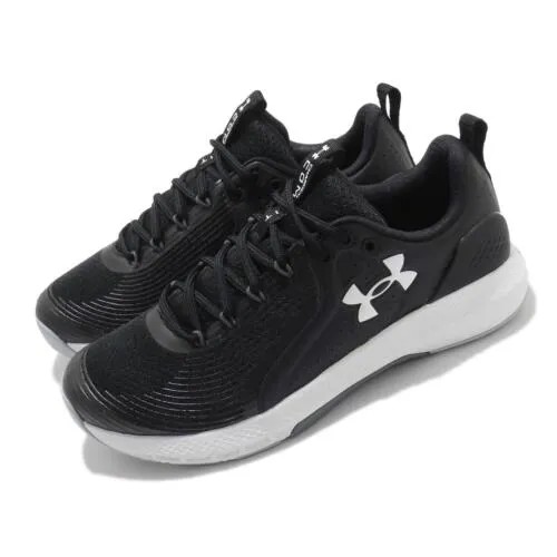 Мужские кроссовки Under Armour UA Charged Commit TR 3 Black White Cross Training 3023703-001