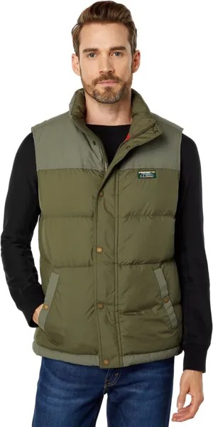 Жилет Mountain Classic Down Vest Color-Block L.L.Bean, цвет Kelp Green/Dusty Olive