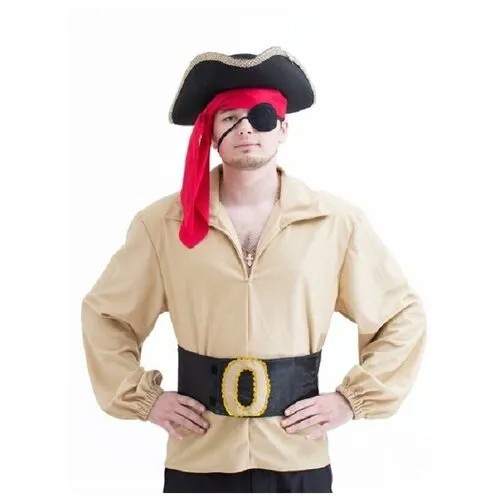 Костюм карнавальный взрослый Пират со шляпой Бока на рост 180 см