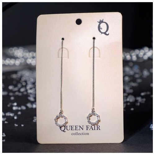 Серьги с подвесками Цепочки 4577726 Queen Fair