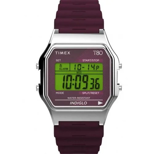 Наручные часы TIMEX TW2V41300, фиолетовый, серебряный