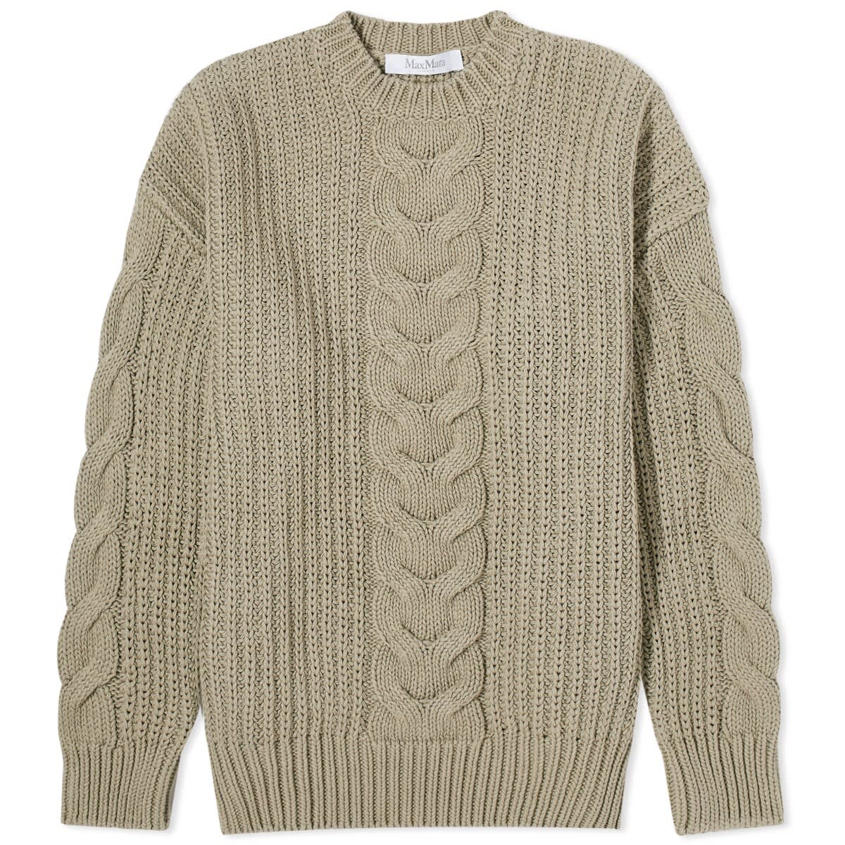 Свитер Max Mara Acciaio Cable Knit Jumper, цвет Neutrals