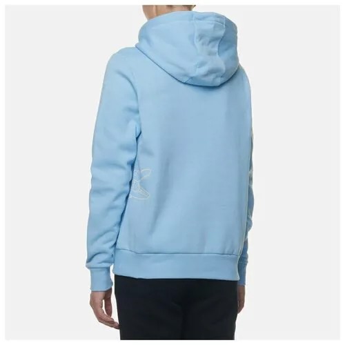 Женская толстовка Lacoste Script Logo Hoodie голубой , Размер XS