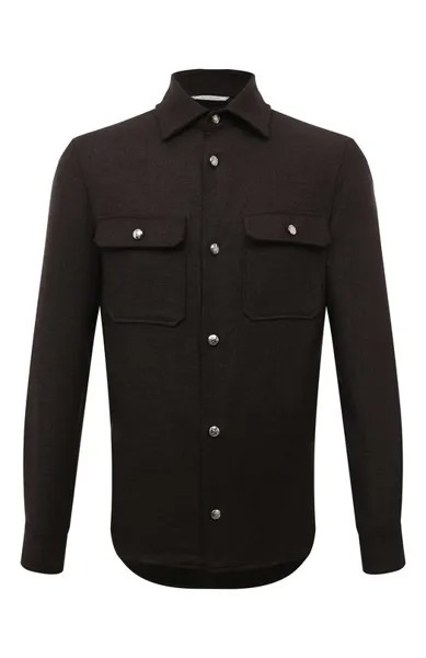 Куртка-рубашка из шерсти и кашемира Marco Pescarolo