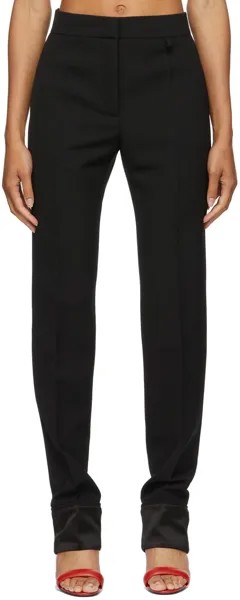 Черные шерстяные брюки из трикотина Givenchy